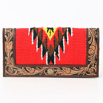 American Darling Clutch Saddle Blanket Hand Tooled Genuine Leather Western Women Bag Handbag Purse | Purses for Cute